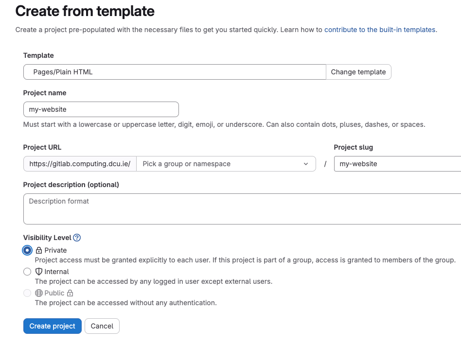 Configure Project