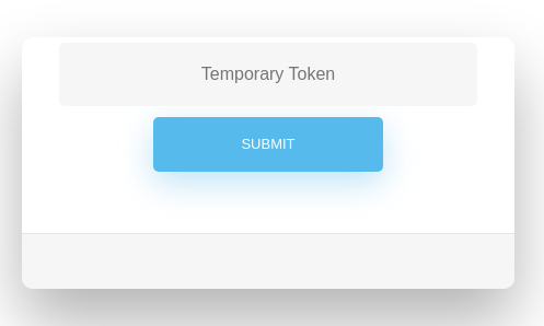 image showing text box where temp token should be placed
